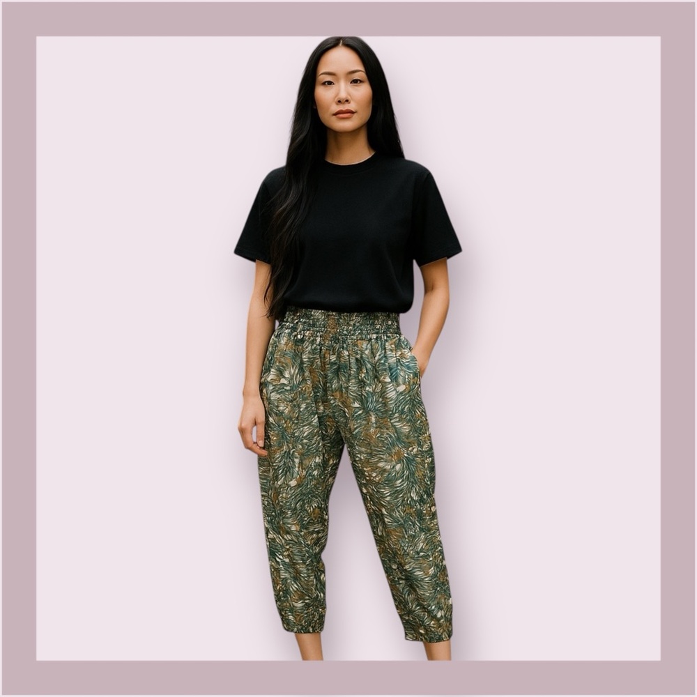 Scarlet Roos Camo Print Harem Pants